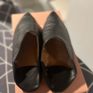 Acne leather slippers size 40.